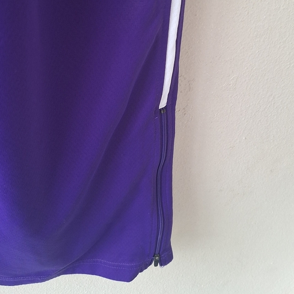 Nike Mystic Warm Up Dry Fit Purple Side Pocket White Womens Pants Size S NWOT - Picture 2 of 6